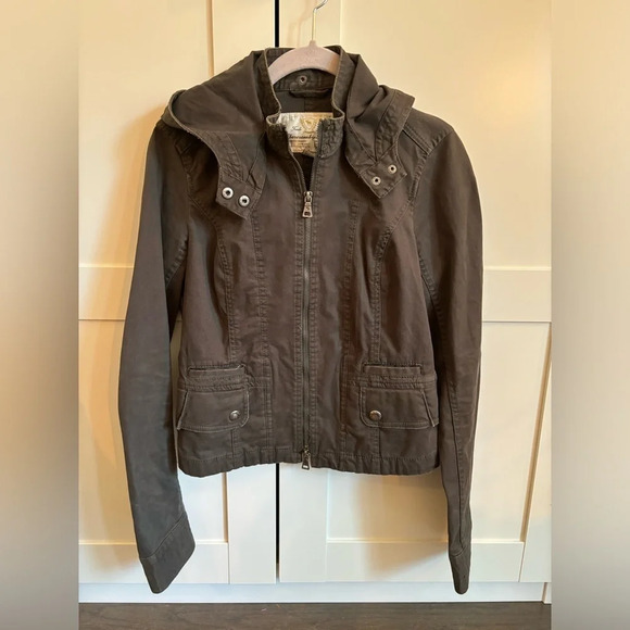 Abercrombie & Fitch Vintage Y2K Utility jacket w/ removable hood size M (small) - Picture 1 of 4